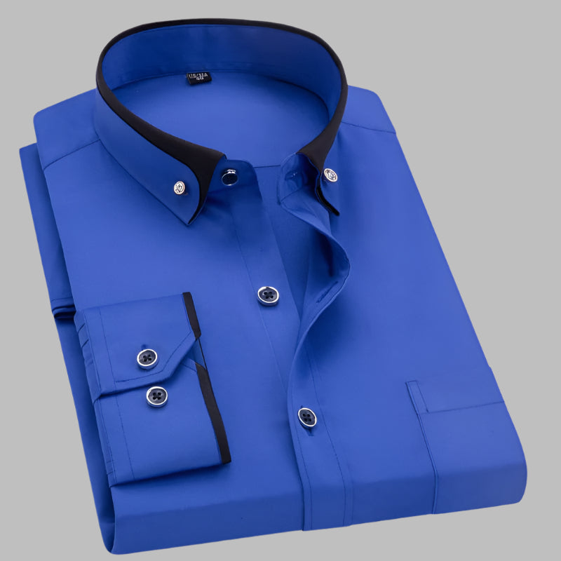 Ludger Mens Long Sleeve Shirt Breathable Comfort Elegant Fit For Office And Events Everyday Wear
