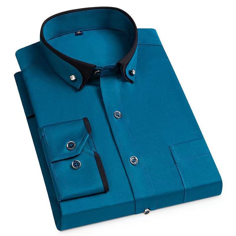 Ludger Mens Long Sleeve Shirt Breathable Comfort Elegant Fit For Office And Events Everyday Wear