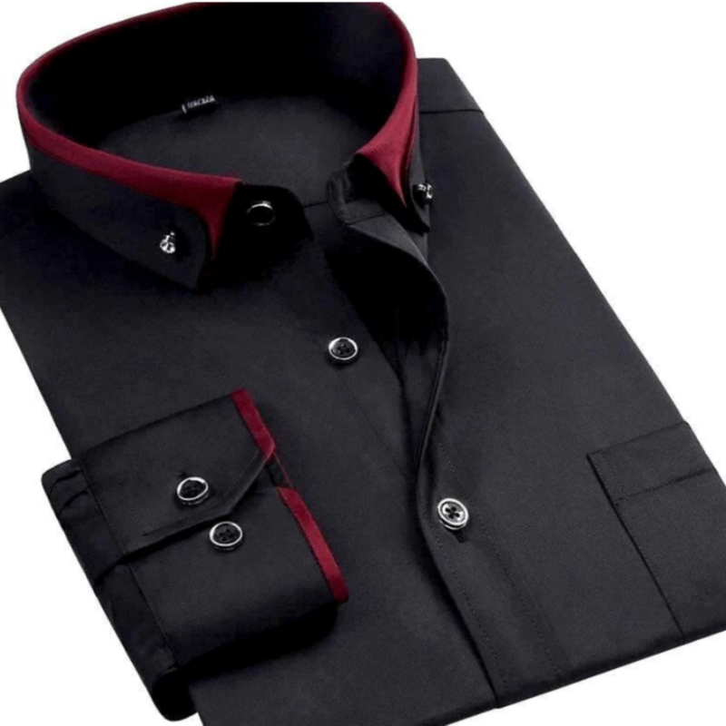 Ludger Mens Long Sleeve Shirt Breathable Comfort Elegant Fit For Office And Events Everyday Wear