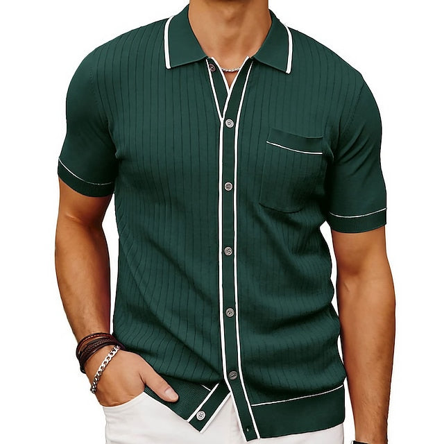 Konstant Men's Summer Polo Shirt Lightweight Breathable Comfort Elegant Fit For Everyday Smart Casual