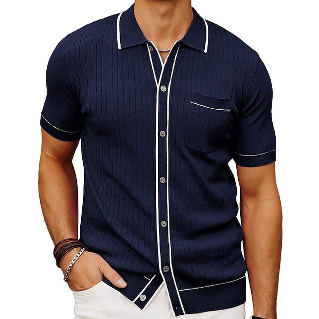 Konstant Men's Summer Polo Shirt Lightweight Breathable Comfort Elegant Fit For Everyday Smart Casual