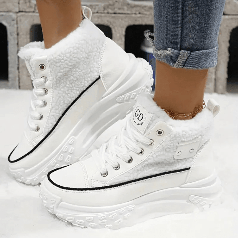 Women's Casual Ankle Boots with Mid-Height and Sturdy Sole