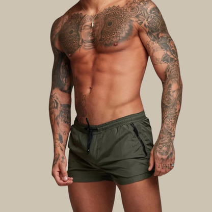 Enzo - Swim shorts with drawstring at the waist