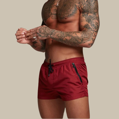 Enzo - Swim shorts with drawstring at the waist