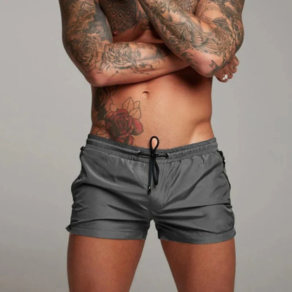 Enzo - Swim shorts with drawstring at the waist