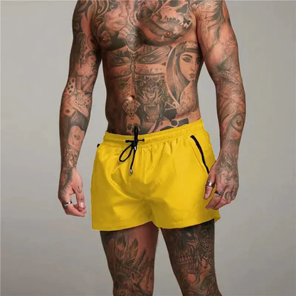 Enzo - Swim shorts with drawstring at the waist