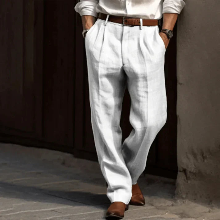 Mens Chino Trousers Wide Leg Relaxed Fit For Men Refined Style All Day Comfort Wear