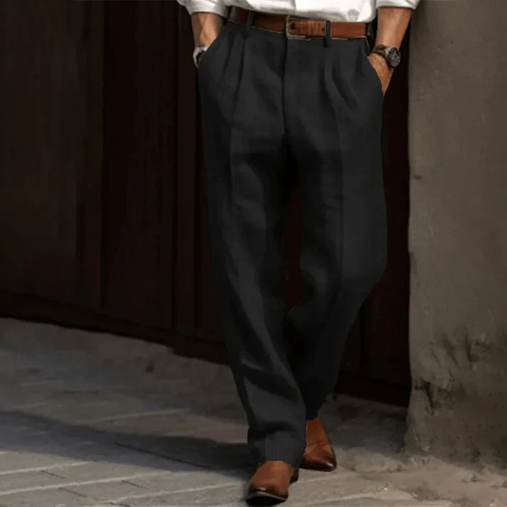 Mens Chino Trousers Wide Leg Relaxed Fit For Men Refined Style All Day Comfort Wear