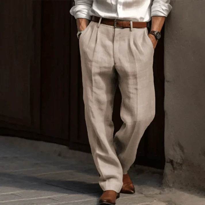 Mens Chino Trousers Wide Leg Relaxed Fit For Men Refined Style All Day Comfort Wear
