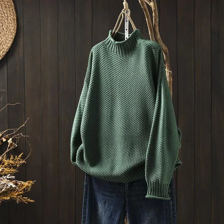 Noorie Turtleneck Sweater For Women Ultra Soft Knit Cozy Warm All Day Comfort Premium Quality Wardrobe Essential