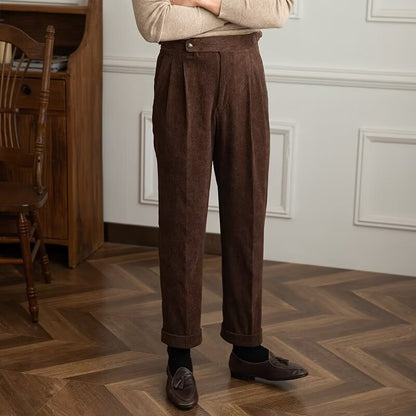 Men's Corduroy Pants With Timeless Style And All Day Comfort Perfect For Work And Weekend Straight Fit