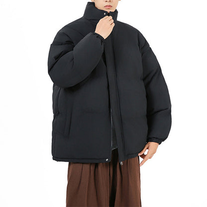 Unisex winter jacket oversized with stand-up collar