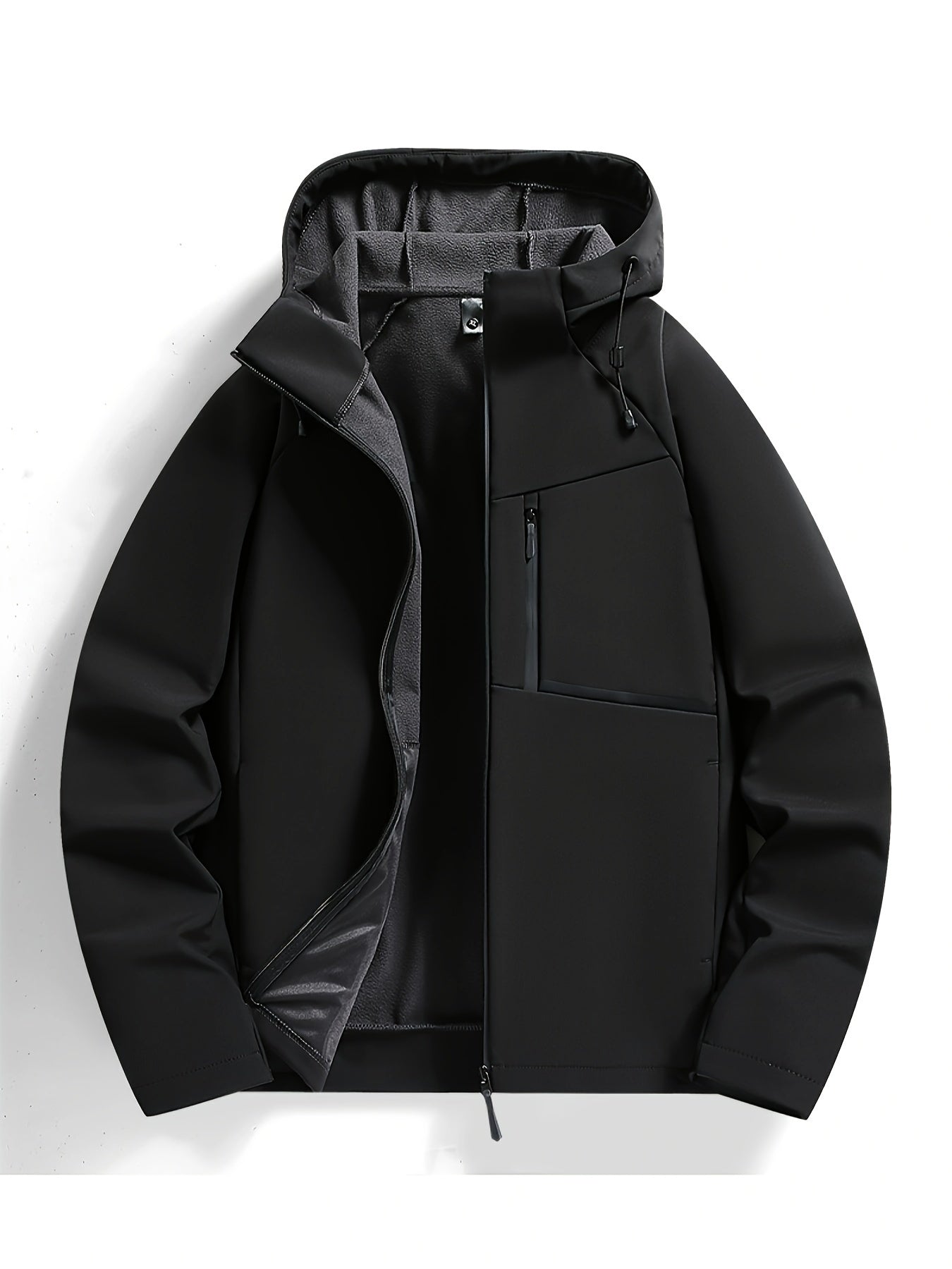 Knox Men’s Hooded Jacket With Adjustable Hood Zip Up For Everyday Comfort And Style
