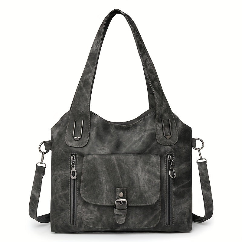 Vintage Chic Shoulder Bag - Practical and Elegant
