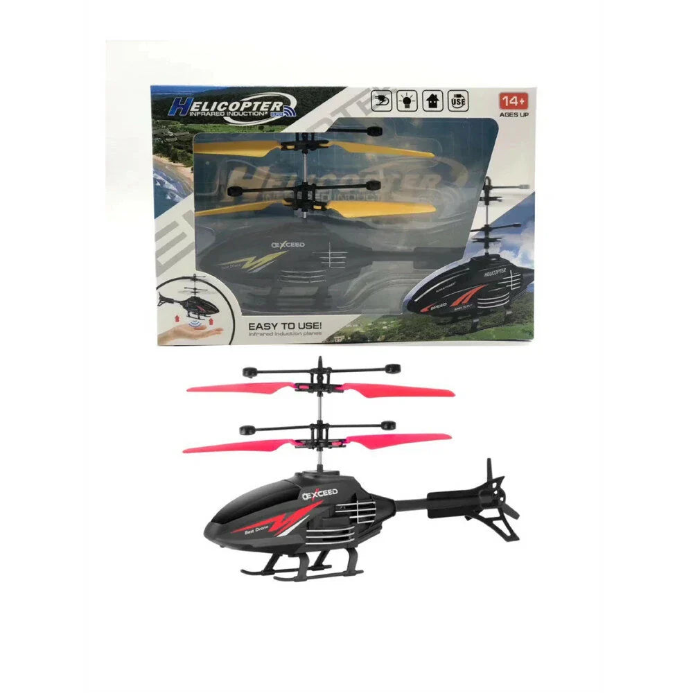 USB Rechargeable Remote Control Helicopter For Kids Indoor Outdoor Flying Toy Fun Lightweight ABS