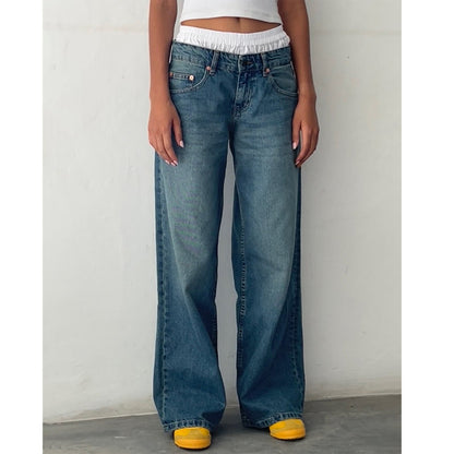Jasmine Women's Wide Leg Denim Pants For Women, Comfortable Flattering Fit, All Day Comfort