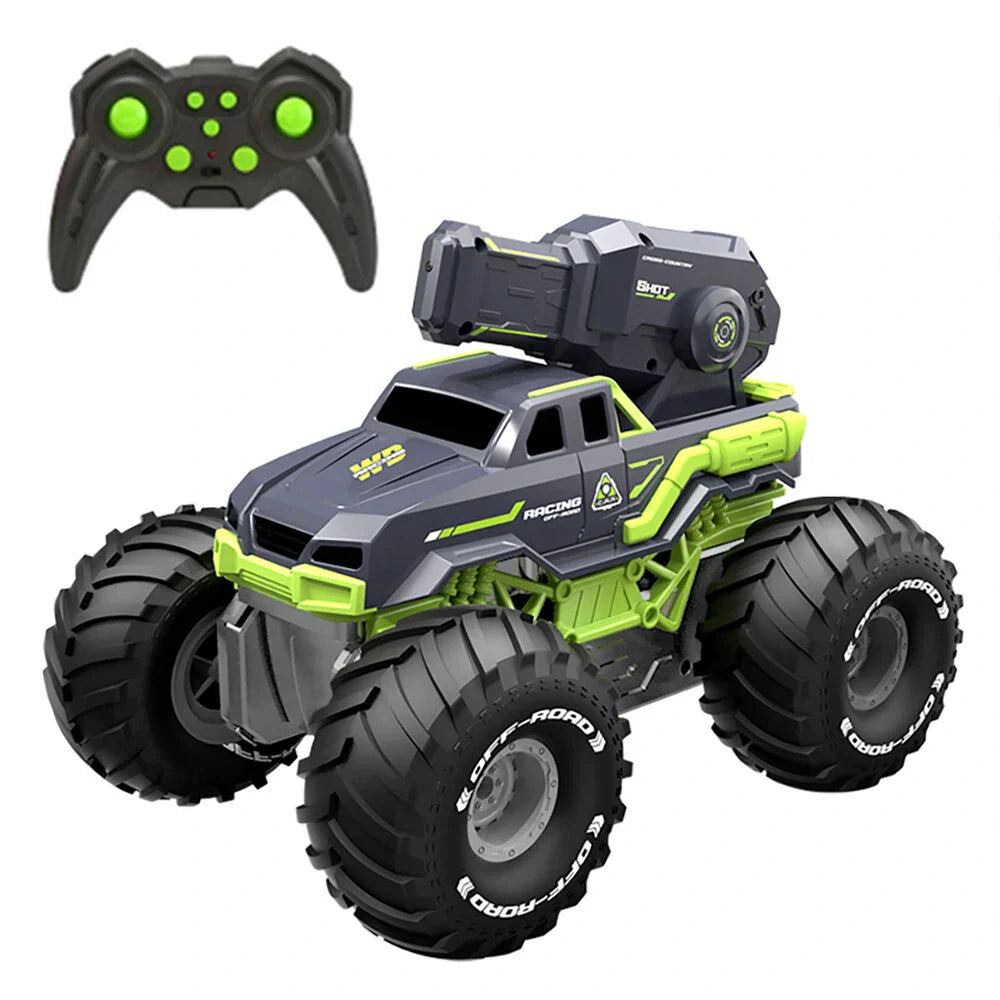 RC Amphibious Car Dual Terrain Vehicle With Water Blaster Up To 10m Range For Kids