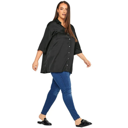 Alessia | Elegant Women's Blouse made of Satin with 3/4 Sleeves