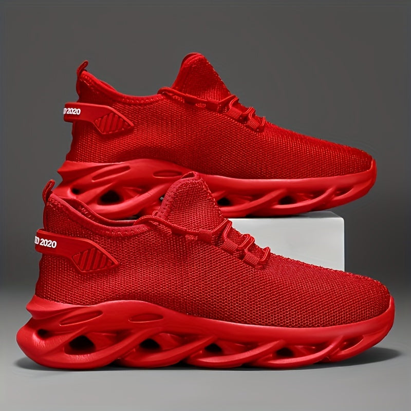 Men's Mesh Running Trainers Sporty Cushioned Sole For Men Athletes Power Up Performance