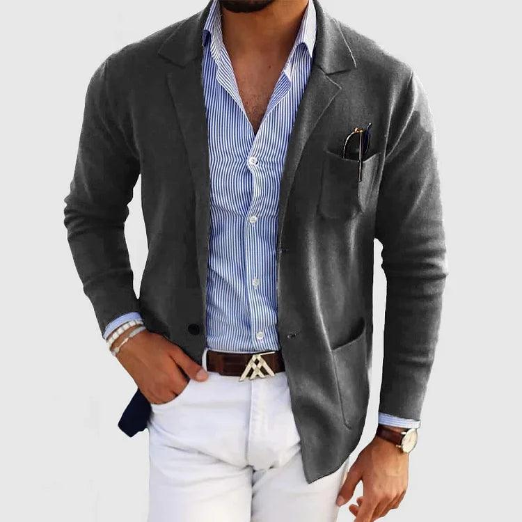 Jacob Men Formal Slim Fit Blazer by TrendAura Modern Tailored Blue Blazer for Business and Formal Wear
