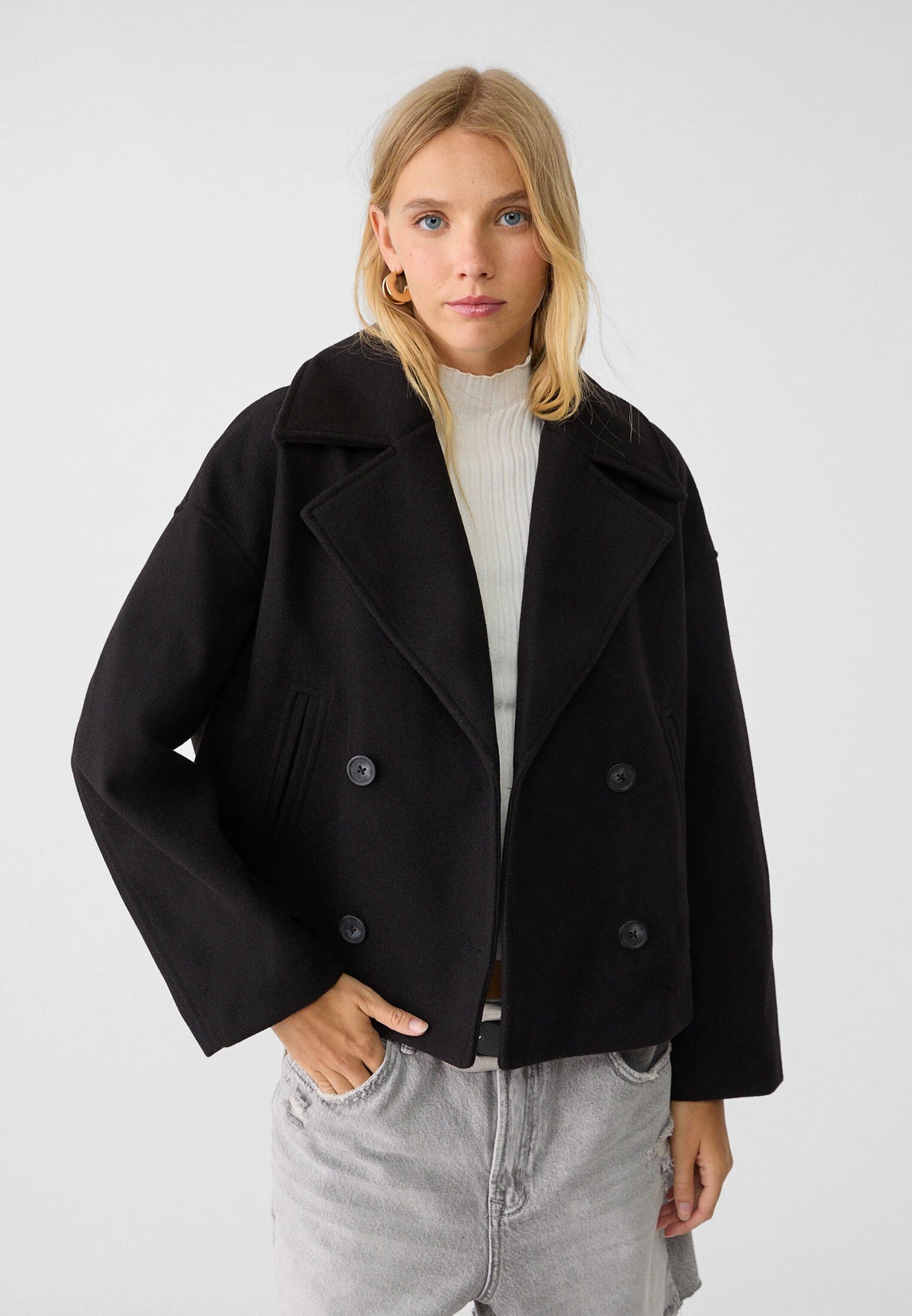 Michele Short Jacket For Women Structured Silhouette Modern Urban Style Everyday Chic