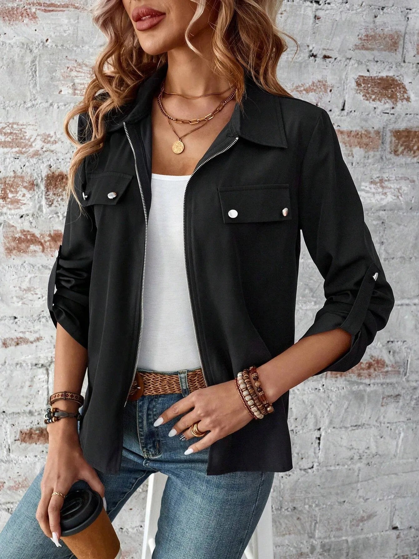 Robyn | Stylish zipper jacket for women