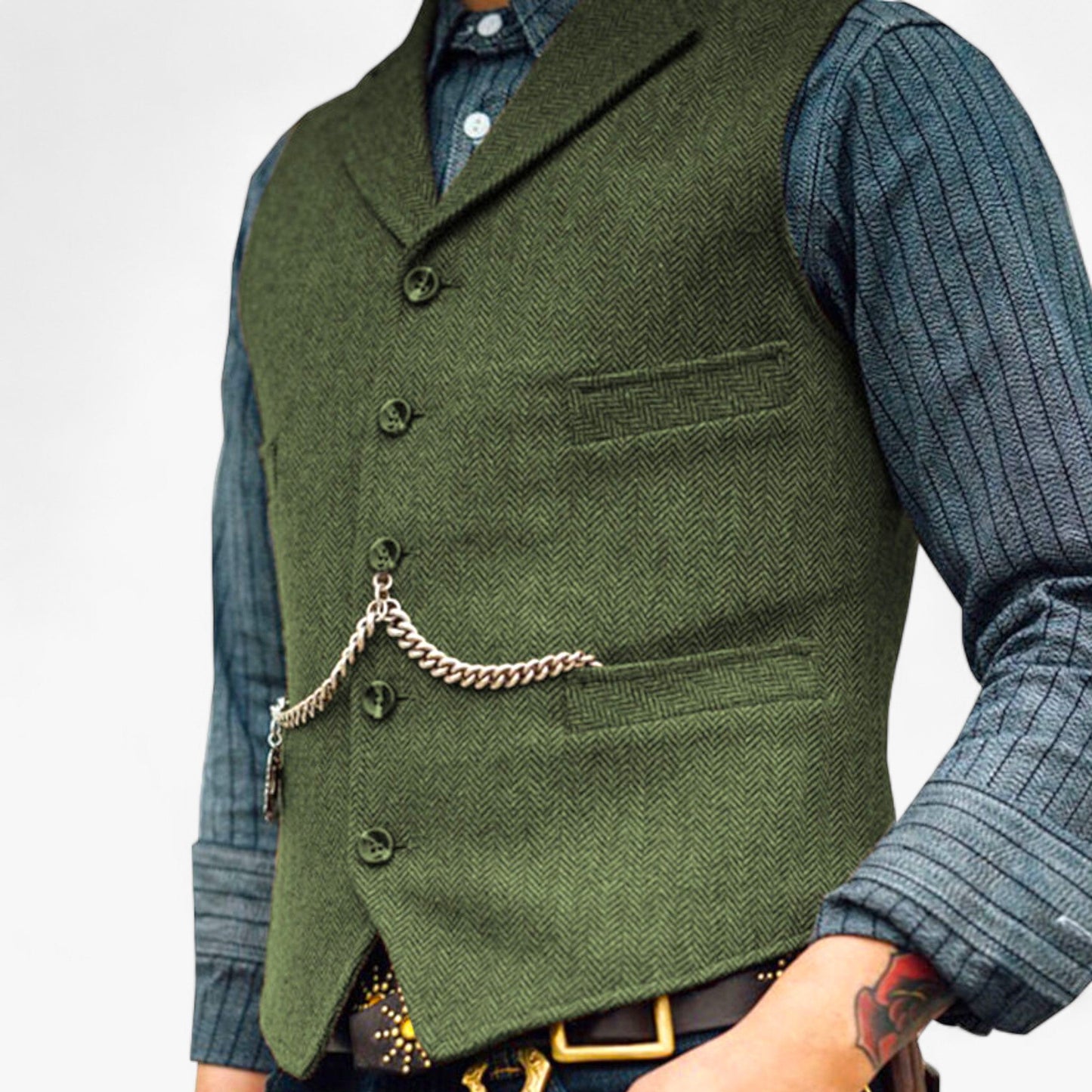 Frédy | Men's Suit Vest — Urban Chic & Authentic Details