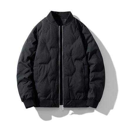 Men's Down Bomber Jacket Premium Warmth And Comfort Insulated Padded Outerwear For Everyday Urban Men