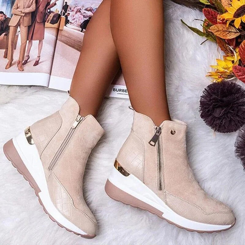 Lisa Orthopedic Leather Boots For Women With Maximum Foot Support And All Day Comfort