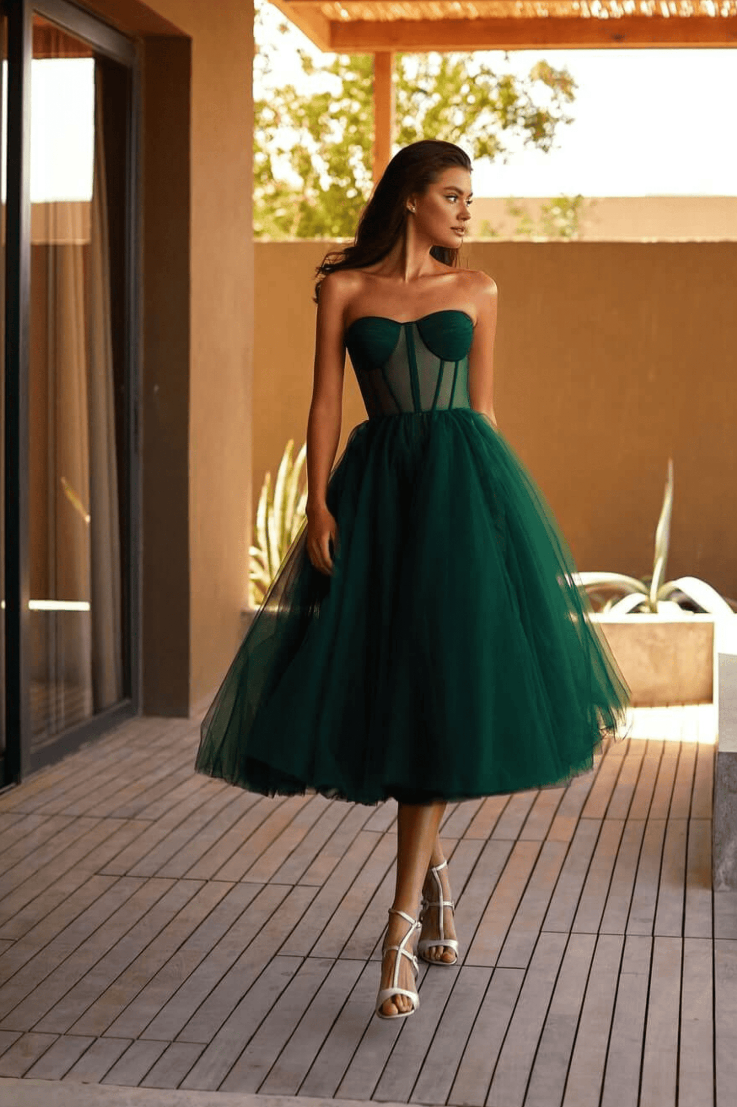 Doreen | Chic and Feminine Tulle Strapless Dress