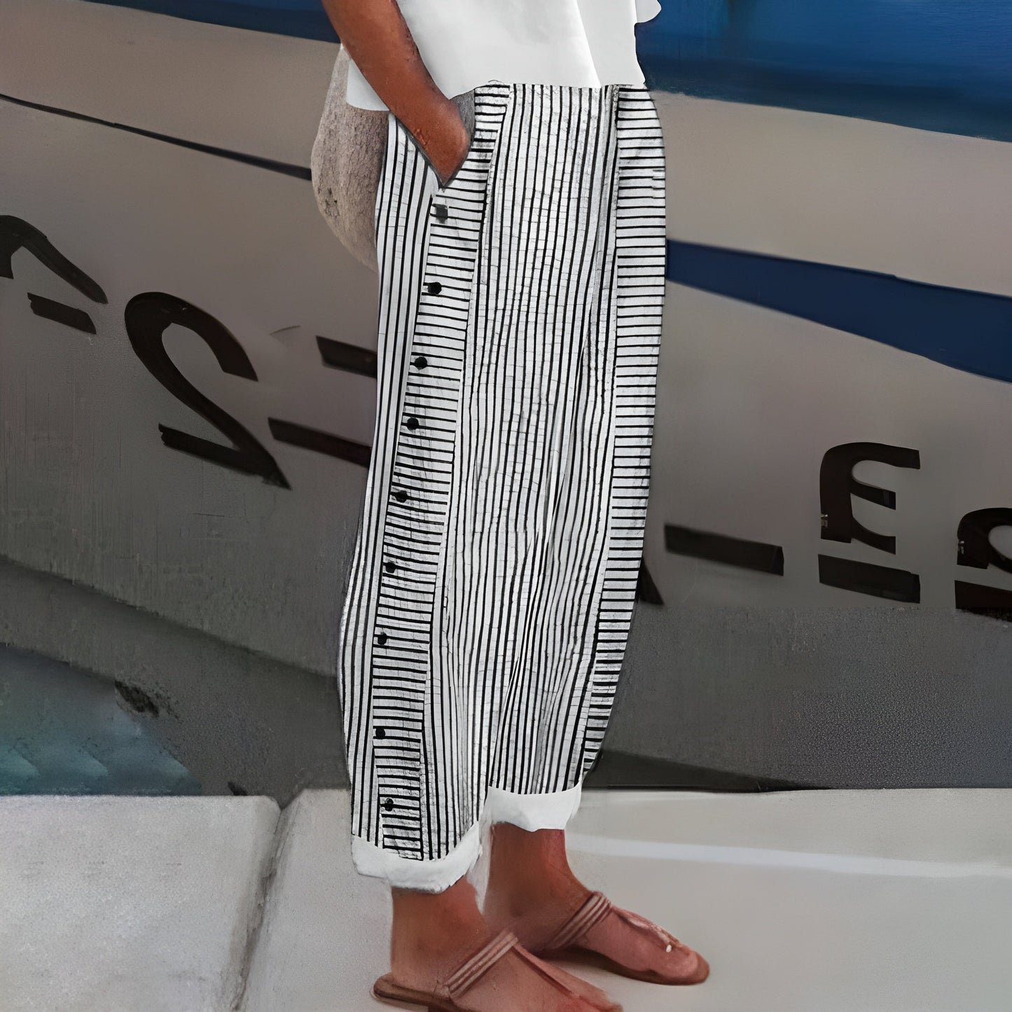Lillian - Linen Blend Pants