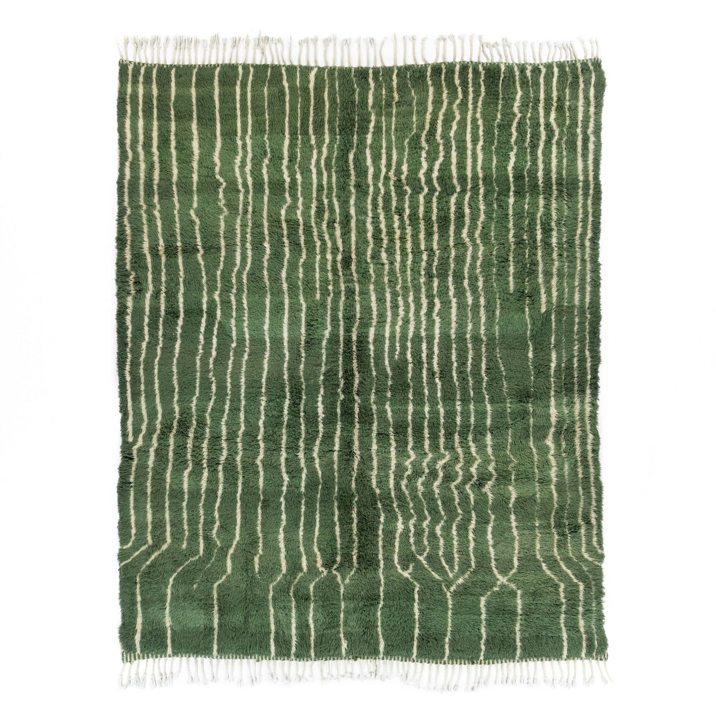 Forest Veins - Luxury Shag Moroccan Rug - TrendAura