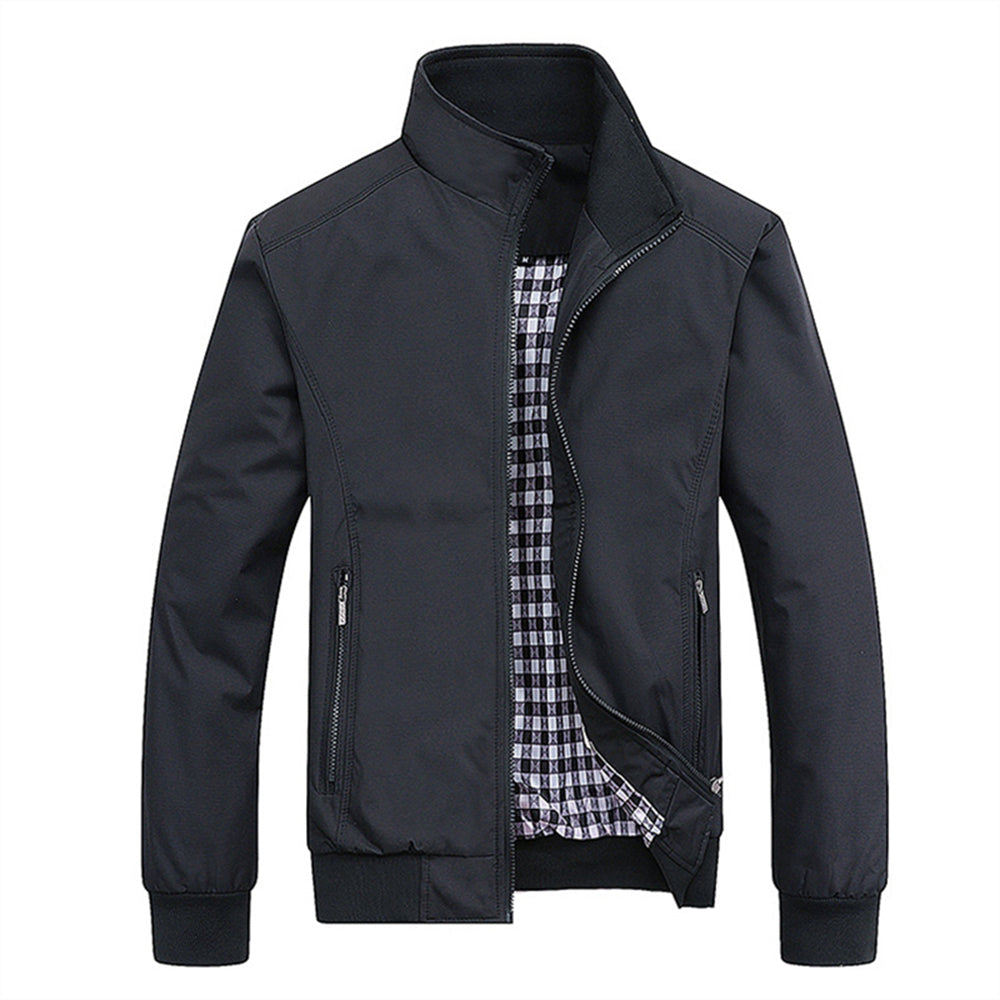 Mens Winter Jacket Windproof Waterproof Retro Mid Layer All Season Comfort Versatile Everyday Wear