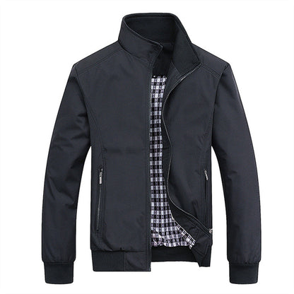 Mens Winter Jacket Windproof Waterproof Retro Mid Layer All Season Comfort Versatile Everyday Wear