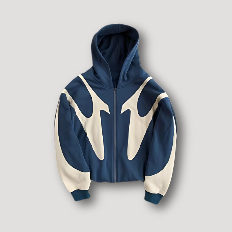 Ben Mens Urban Edge Relaxed Fit Fashion Zip Hoodie With Curved Panel Design Streetwear Essential For Men TrendAura