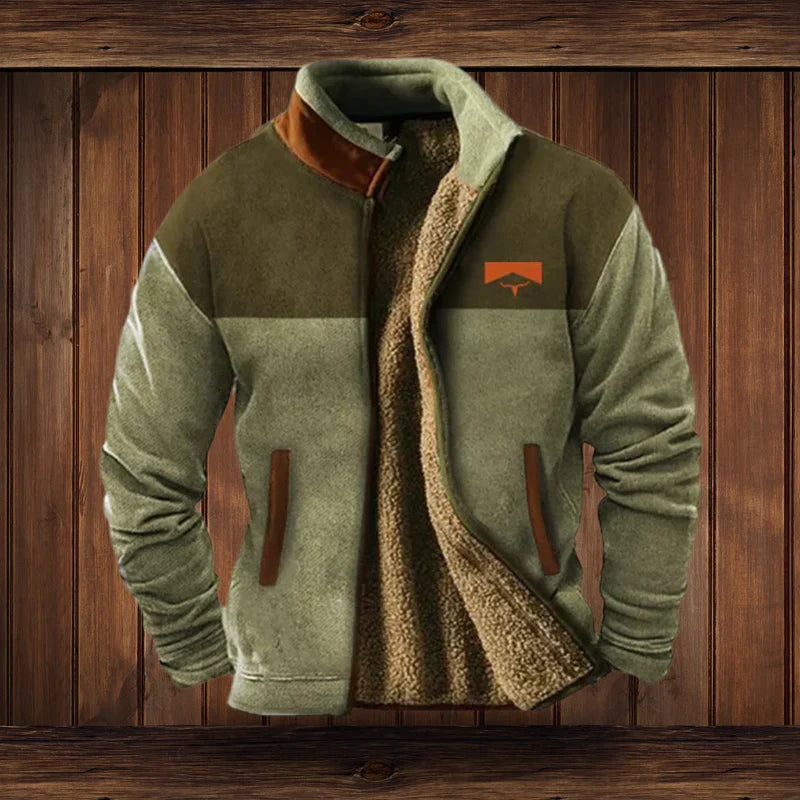 Andrew Mens Trendy Cozy Tribal Winter Coat With Warmth And Heritage Pattern By TrendAura