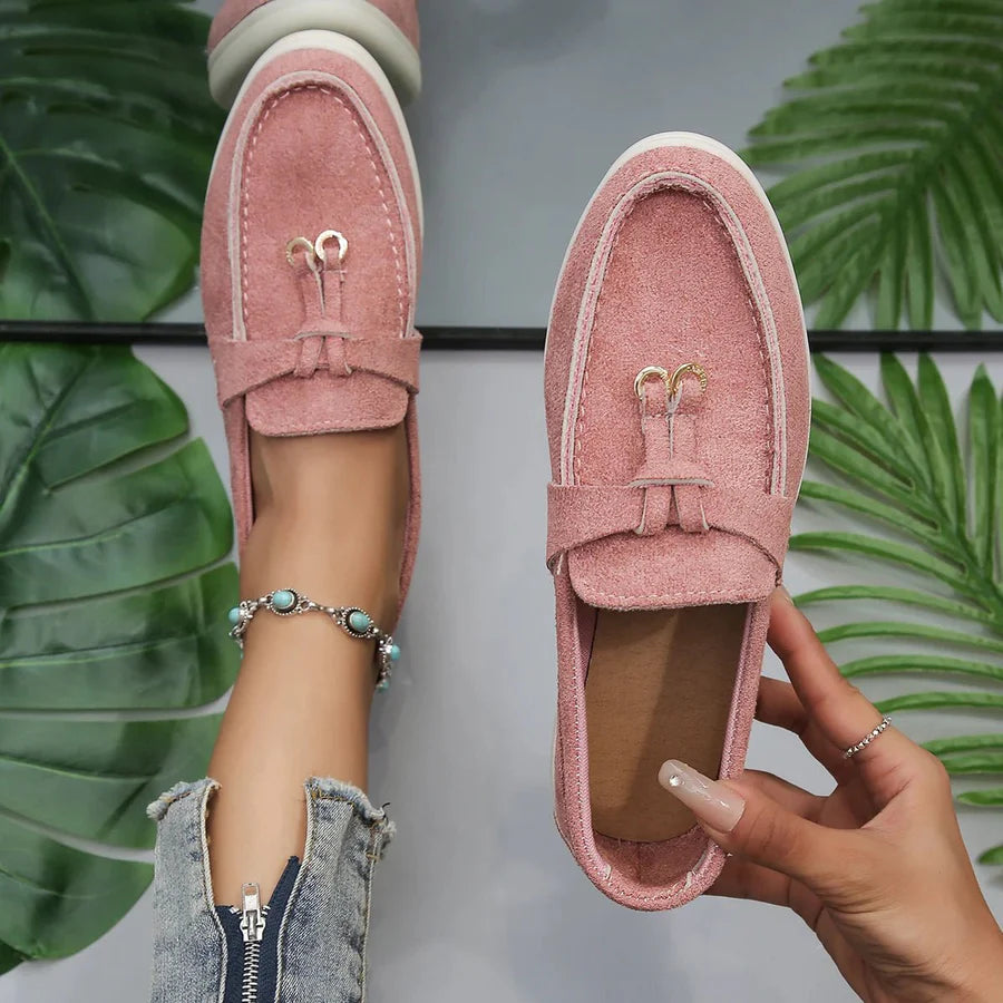 Women's Slip On Loafers All Day Comfort PU Leather Classic Style For Work And Everyday