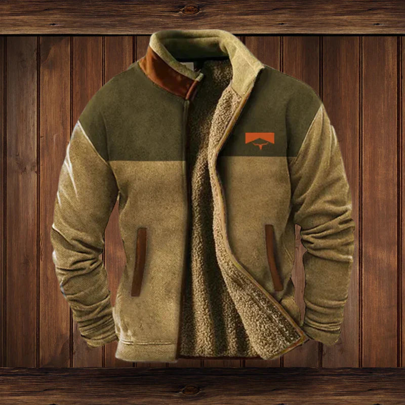 Andrew Mens Trendy Cozy Tribal Winter Coat With Warmth And Heritage Pattern By TrendAura