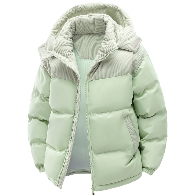 Mens Hooded Quilted Winter Coat All Weather Windproof Warmth For Everyday Outdoor Use In Cold Weather