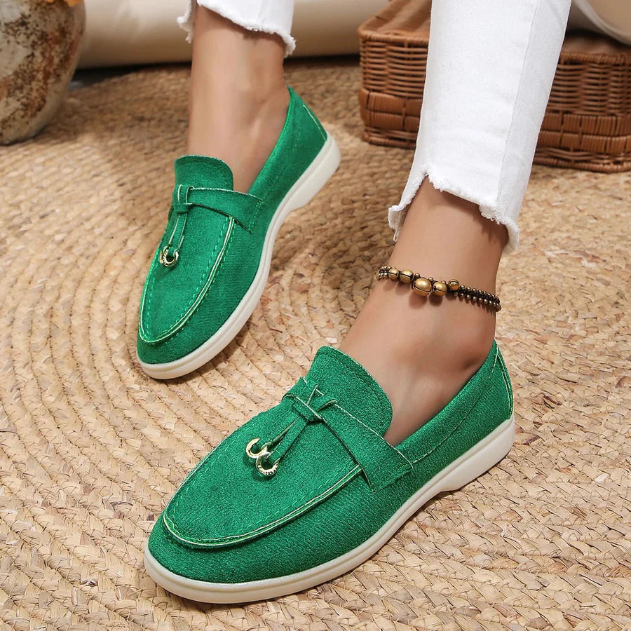 Women's Slip On Loafers All Day Comfort PU Leather Classic Style For Work And Everyday