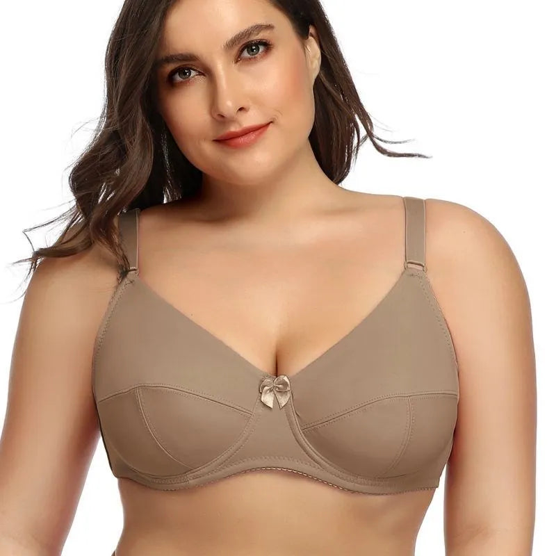 Underwire bra for women | Plus Size & Full Coverage | Unpadded bralette | Elastane