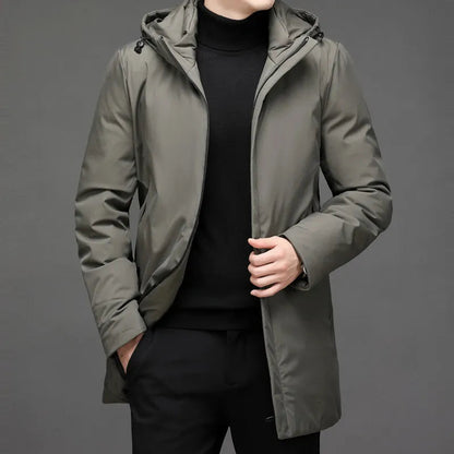 Men's Waterproof Winter Jacket With Warm Lining, Windproof And Weatherproof For Everyday City Wear