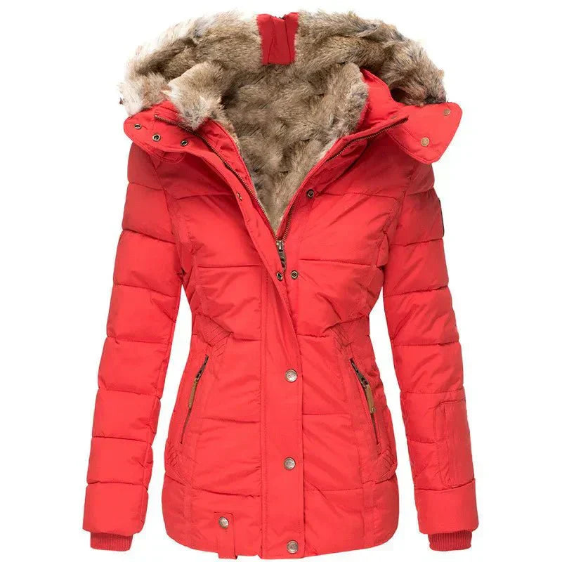 Kate Hooded Parka For Women Warm Plush Fur Lined Hood Cozy Insulated Style And Comfort