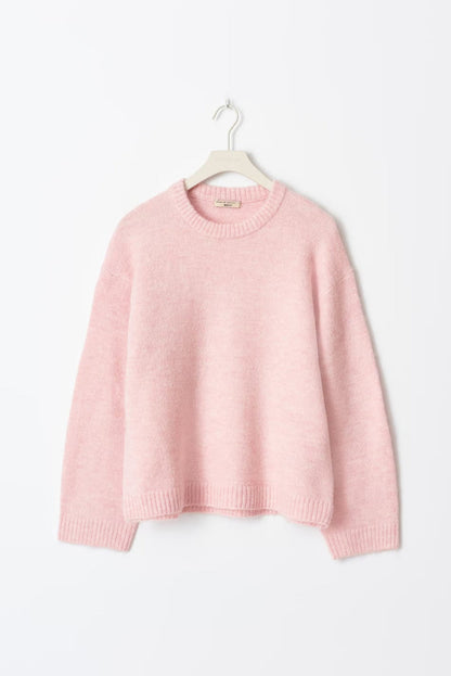 Georgie - Soft knit sweater for women | Oversized round neck sweater