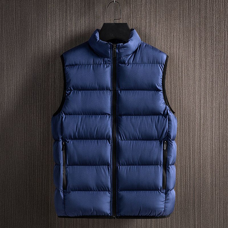 Men's Lightweight Padded Vest Front Zip for Layering and Outdoor Activity Water Resistant Warmth