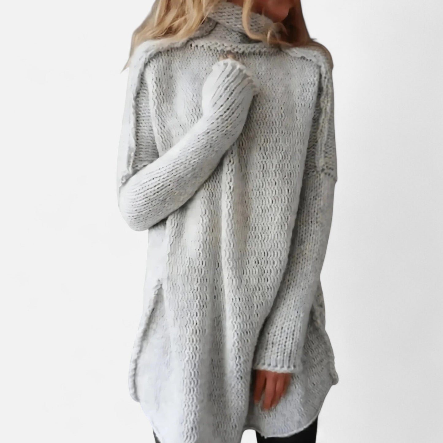 Ancient World | Women's Twisted Hand-Knitted Sweater in Premium Knitwear