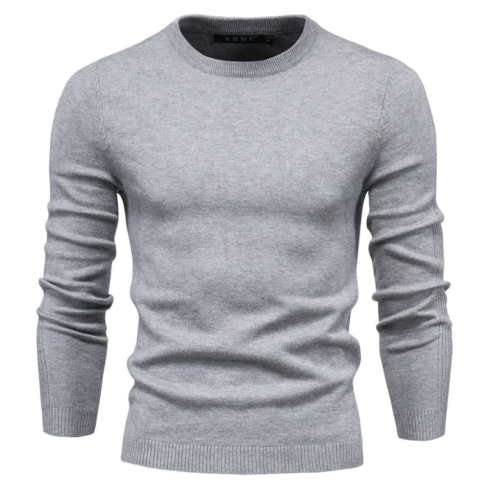 Mens Knit Jumper With Soft Knit Comfort For Casual Layering And Everyday Wear Ideal For Autumn Winter