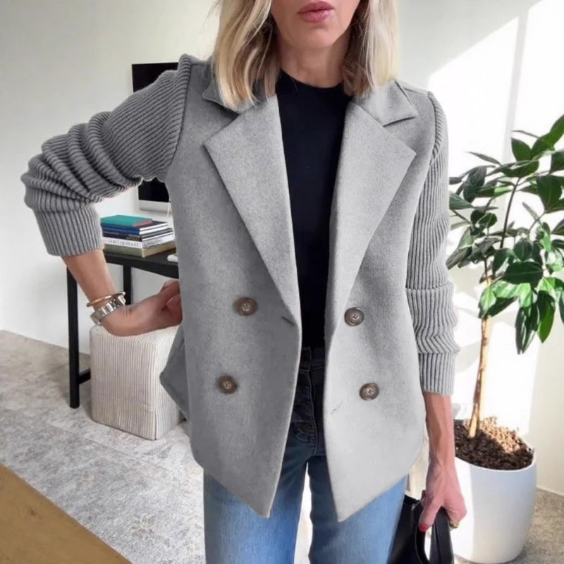 Léa Soft Knit Blazer For Women Elegant Yet Cozy Comfort, Structured Yet Cardigan Flexible