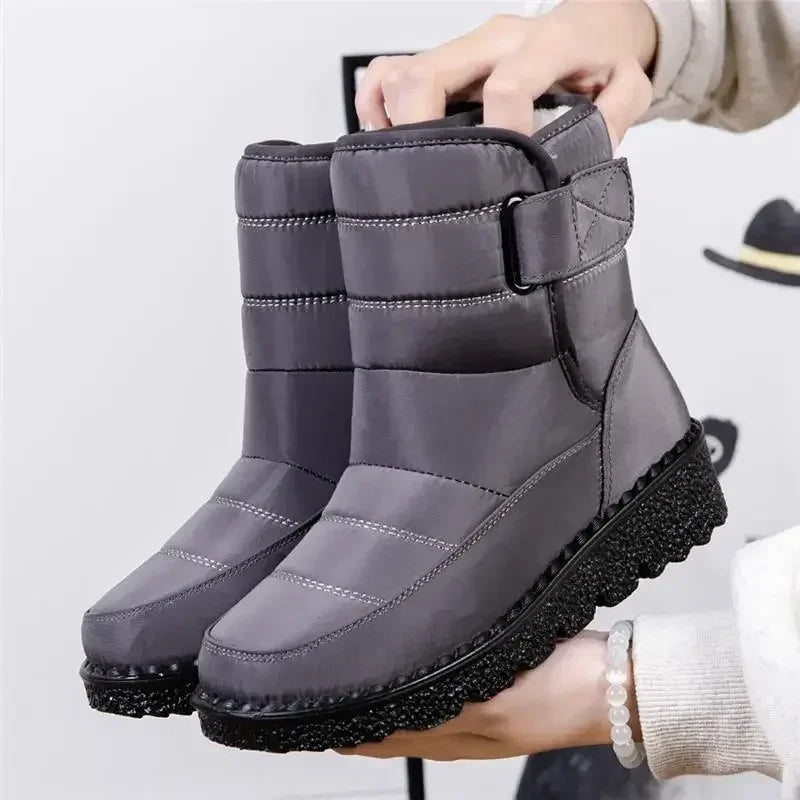 Women's Outdoor Boots with Waterproof Protection and Sturdy Sole