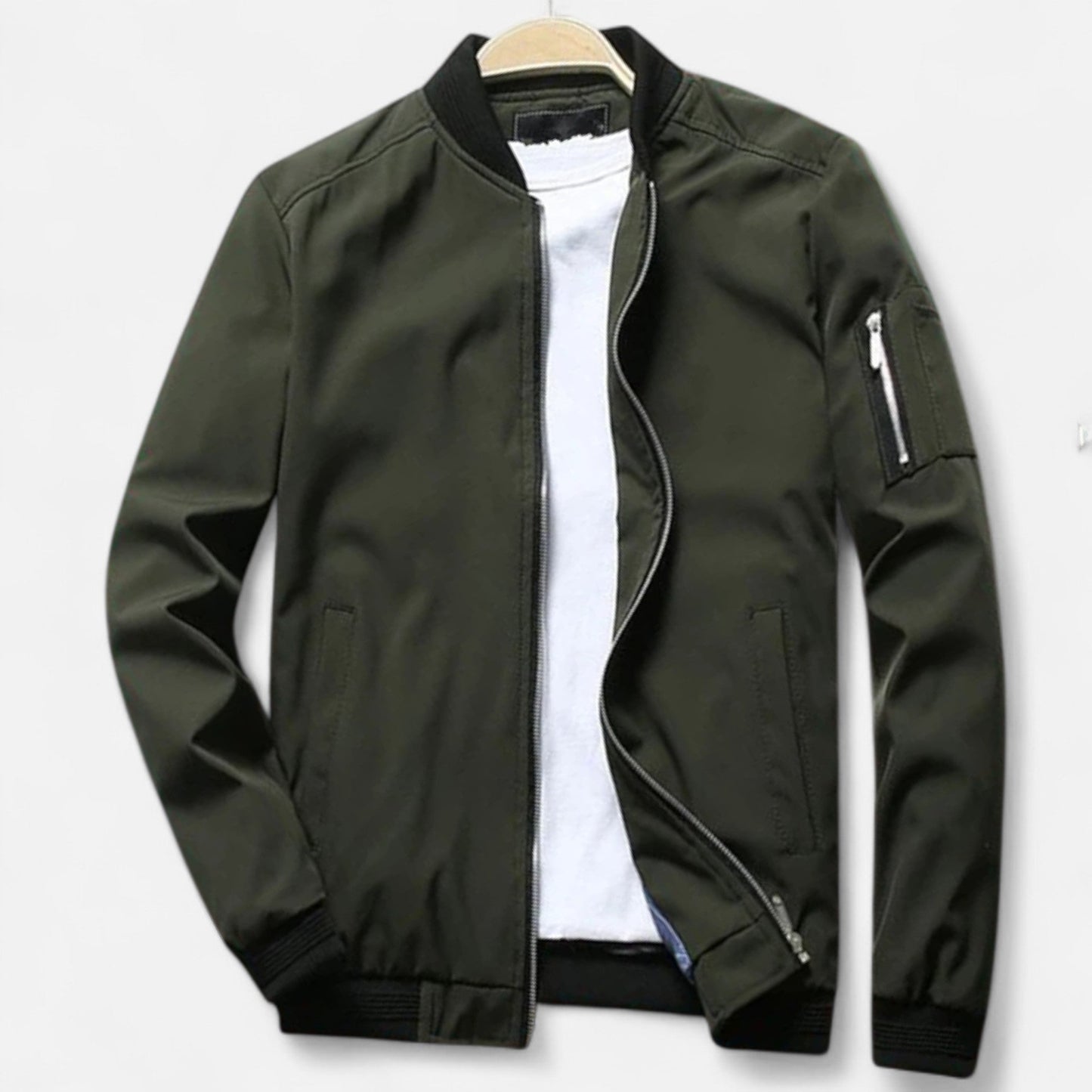 TrendAura | Men’s Classic Lightweight Bomber Jacket